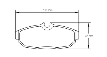 Pagid Racing Brake Pads No. 8113 - Discovery Parts